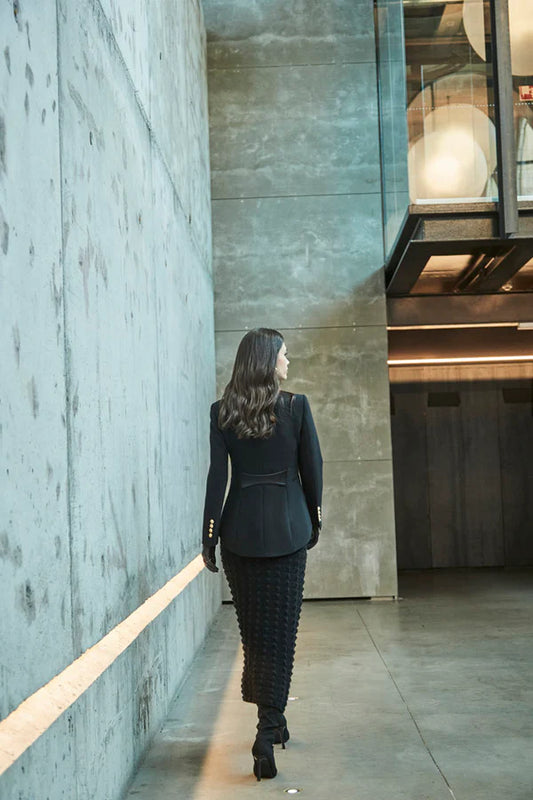 BLAZER NEGRO BORDADO STAR RABBIT