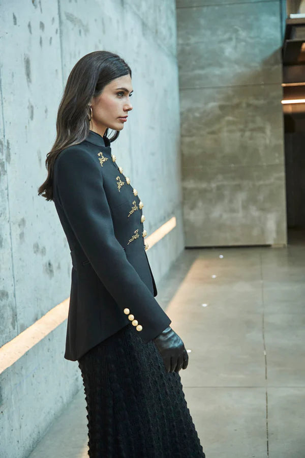 BLAZER NEGRO BORDADO STAR RABBIT