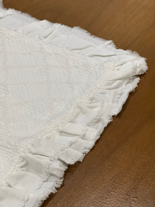 FUNDA ALMOHADA ANAIS + VOLANTE NATURAL