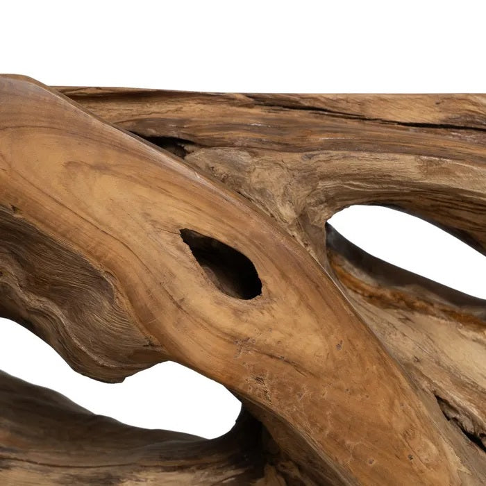 CONSOLA NATURAL MADERA DE TECA ENTRADA