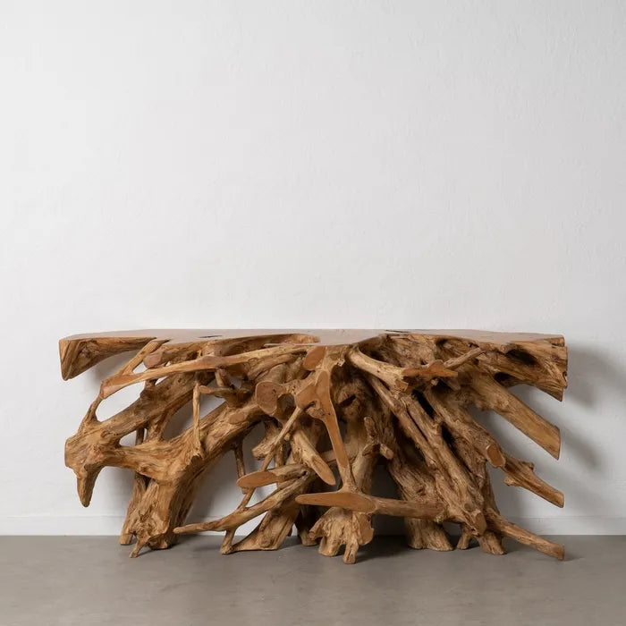CONSOLA NATURAL MADERA TECA