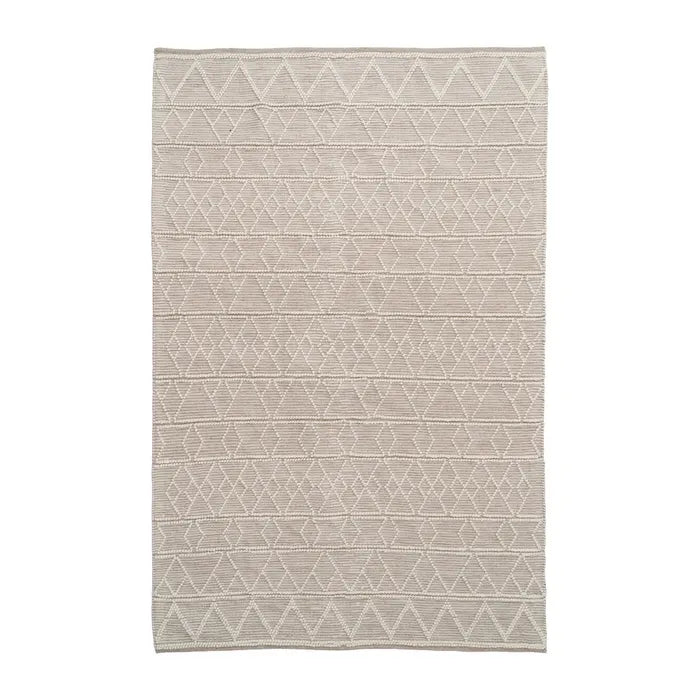 ALFOMBRA CREMA TEJIDO DECORACIÓN GRANDE