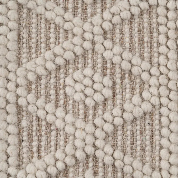 ALFOMBRA CREMA TEJIDO DECORACIÓN GRANDE