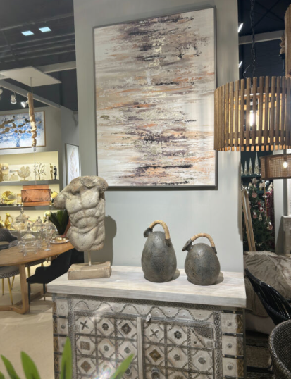 JARRO CERAMICA ASA RATTAN GRANDE