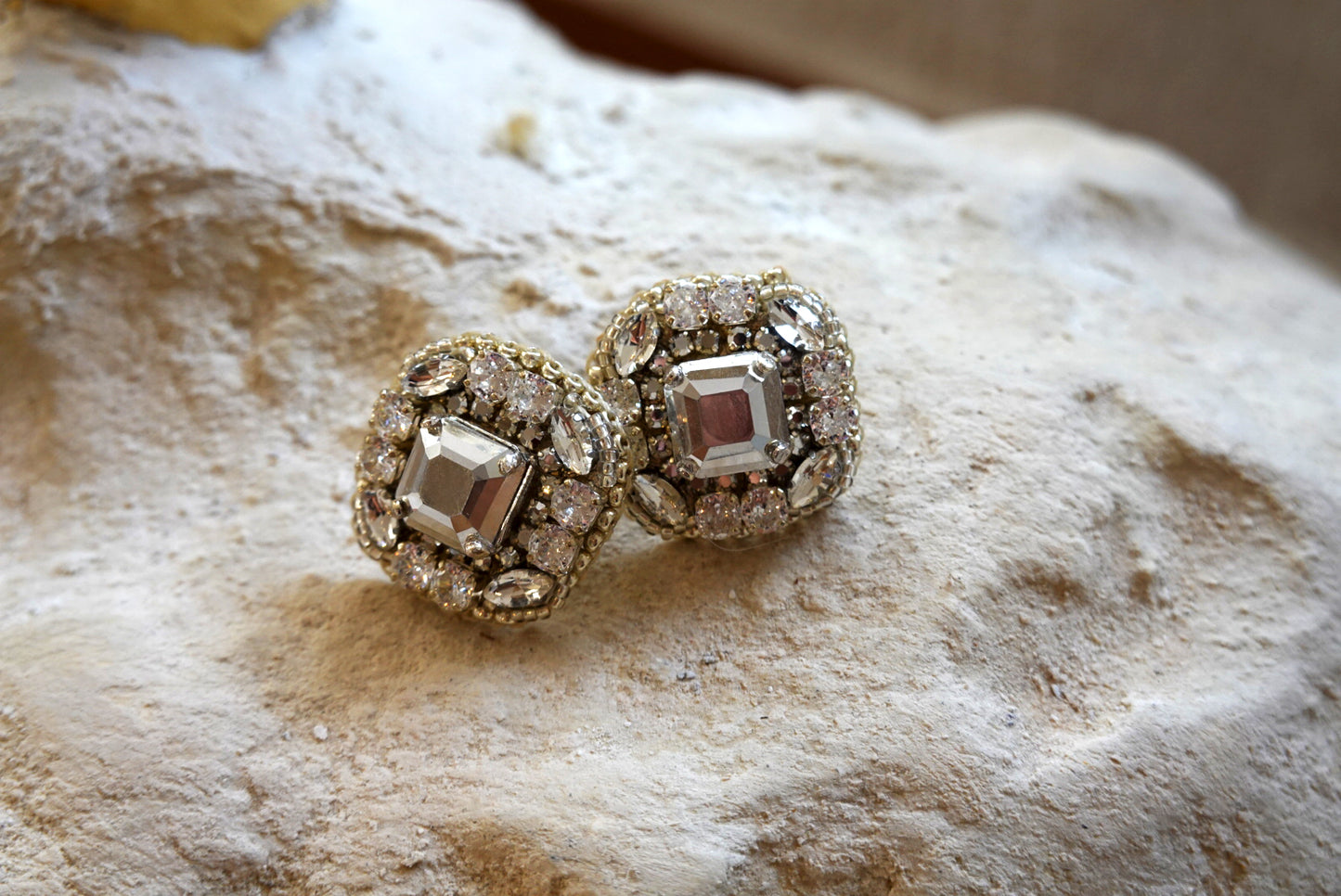 Aretes Metal Studs Silver
