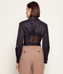 WOMEN'S BLOUSE ZIP BLACK