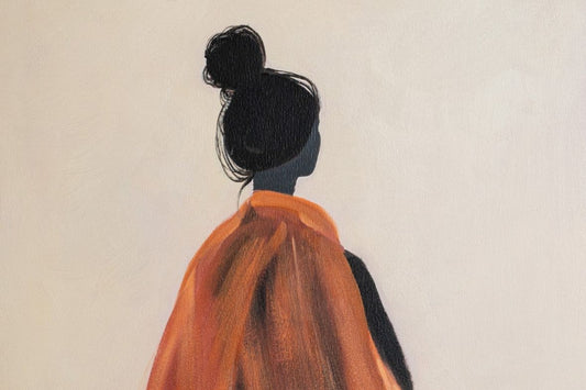 CUADRO MUJER ORIENTE CRISTAL. N1