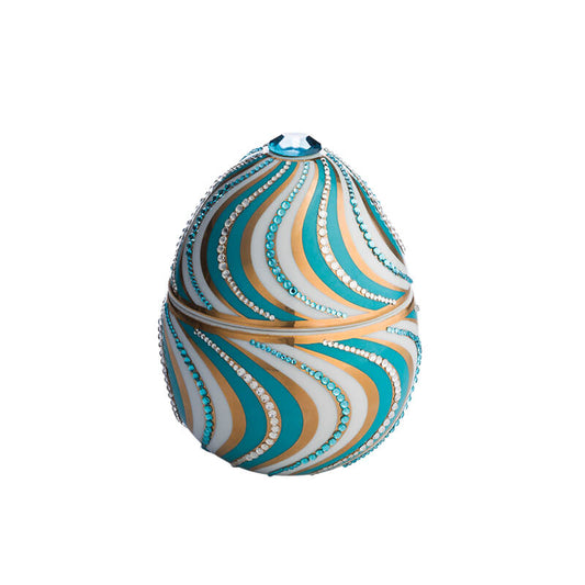 HUEVO HELICOIDAL CUIR AZUL/BLANCO 220 GRS