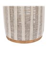 FAROL PORTAVELAS NATURAL-BEIGE BAMBÚ GRANDE
