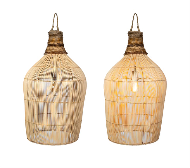 LÁMPARA COLGANTE FIBRAS NATURALES E27/ 220-240V