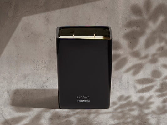 VELA EN VASO CERAMICA NEGRA BOISSE MOUSS 2000gr