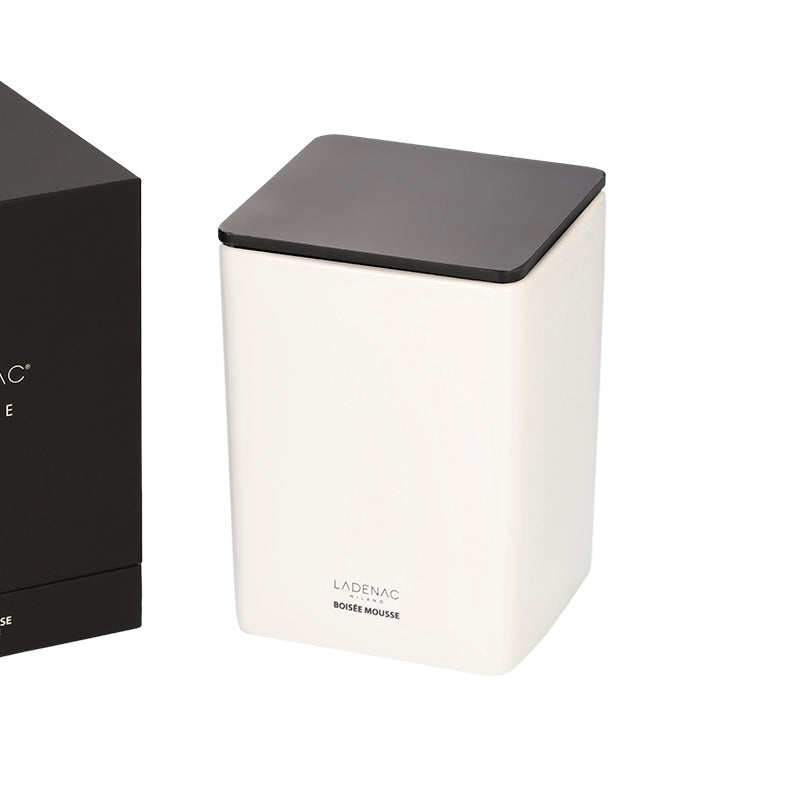 VELA EN VASO CERAMICA BLANCA BOISSE MOUSS 2000gr