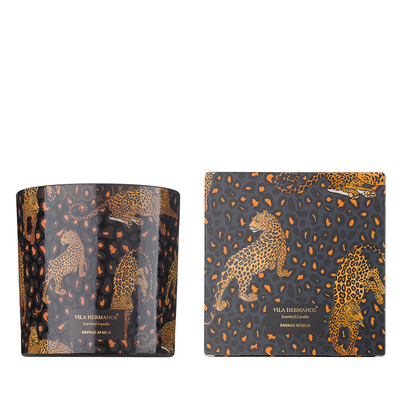 VELA CILINDRO LEOPARD SAVAGE AFRICA 650 gr