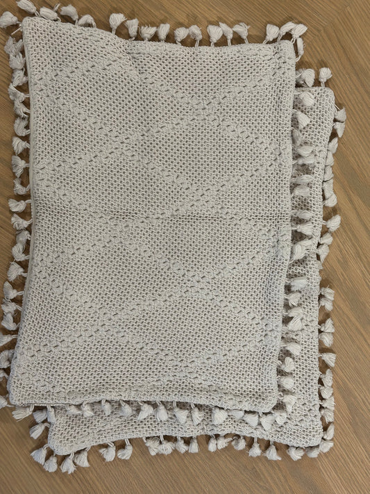 PAR FUNDAS COJIN NAVIGATOR/POMPONES BEIGE 35X50