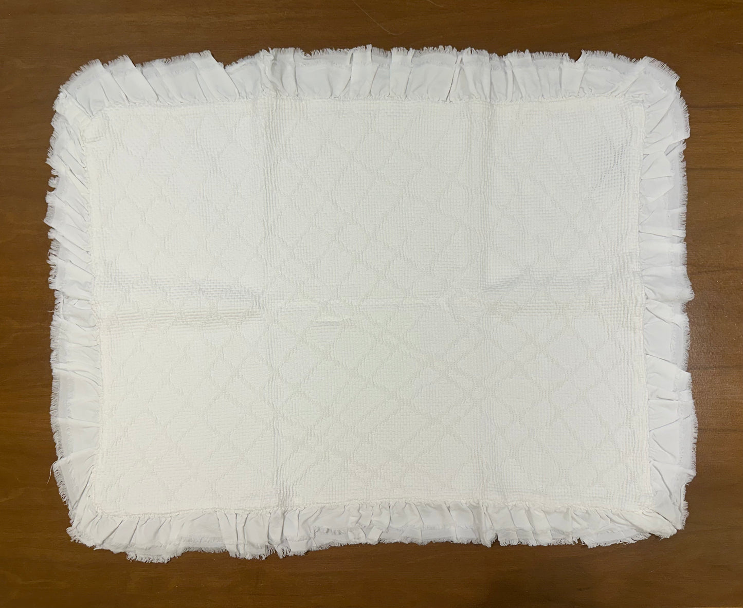 FUNDA ALMOHADA ANAIS + VOLANTE NATURAL