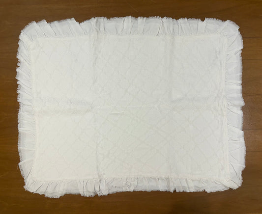FUNDA ALMOHADA ANAIS + VOLANTE NATURAL