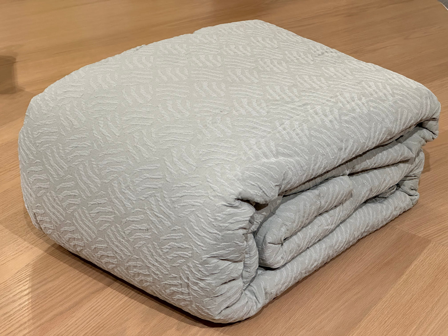 EDREDON WAVES VERDE SECO 270X260