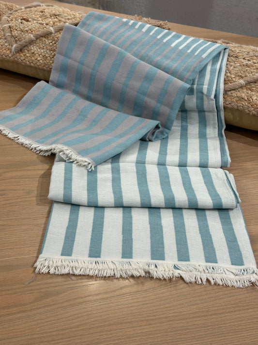 PLAID SONA CARDADA AQUA 130X200