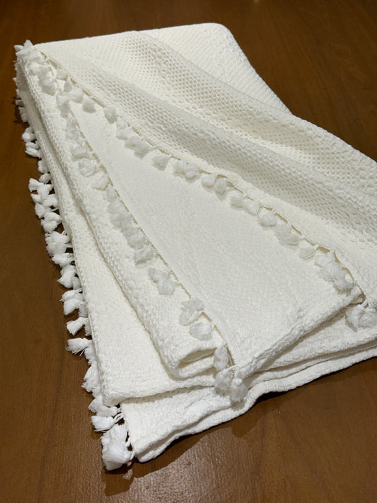 PLAID NAVIGATOR/POMPOS NATURAL 130x200