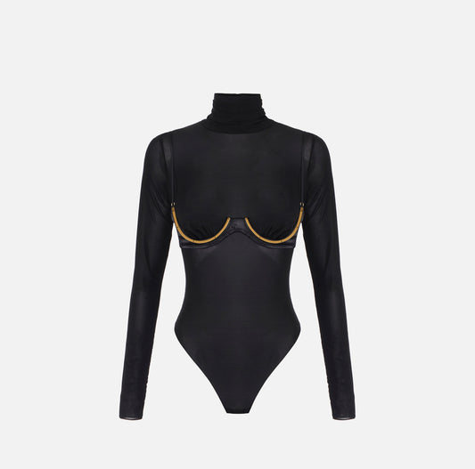 Blusa elegante negra