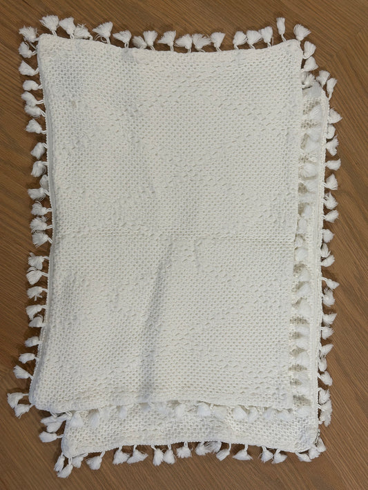 PAR FUNDAS COJIN NAVIGATOR/POMPOS NATURAL 35X50