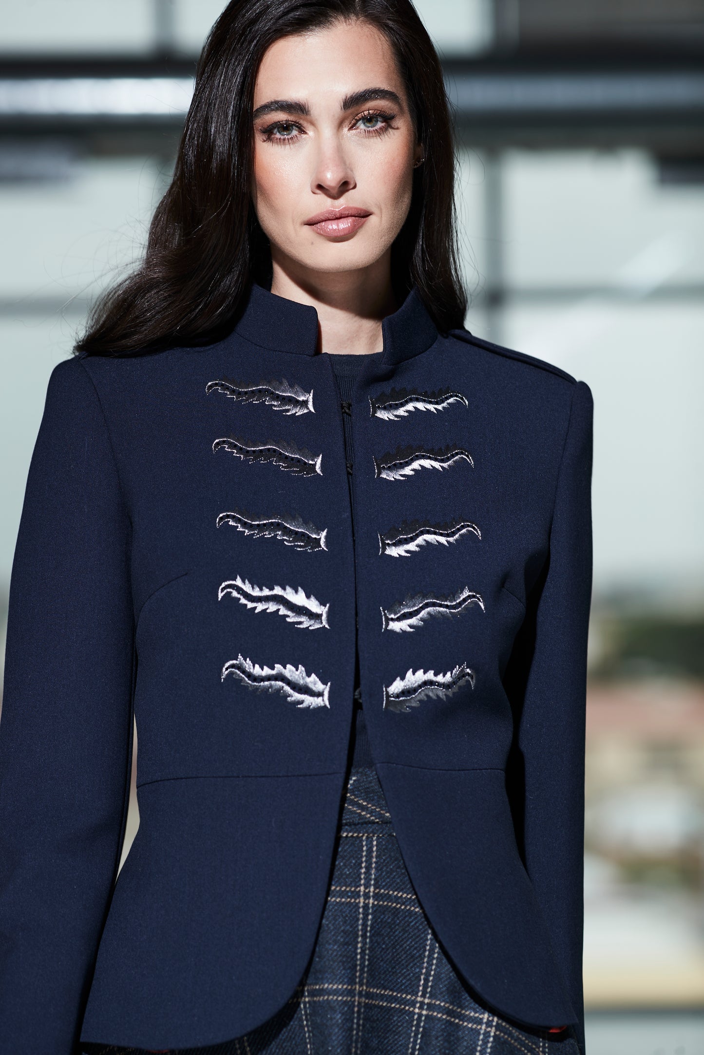 BLAZER MARINO BORDADO EXTREME PRIVE