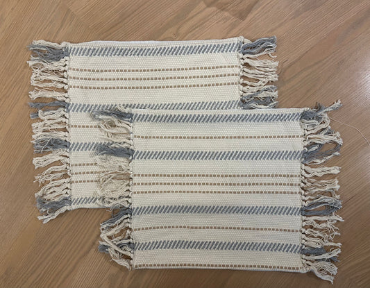 PAR DE FUNDAS COJIN SAGRES GRIS/TOPO