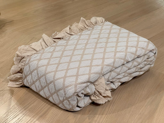 COLCHA MILAN + VOLANTE CAMEL 270X270