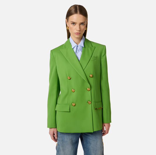 WOMEN'S JACKET BLAZER GREEN ALOE