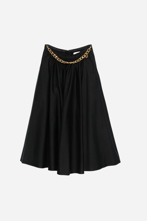 WOMEN'S SKIRT BLACK W CHAIN