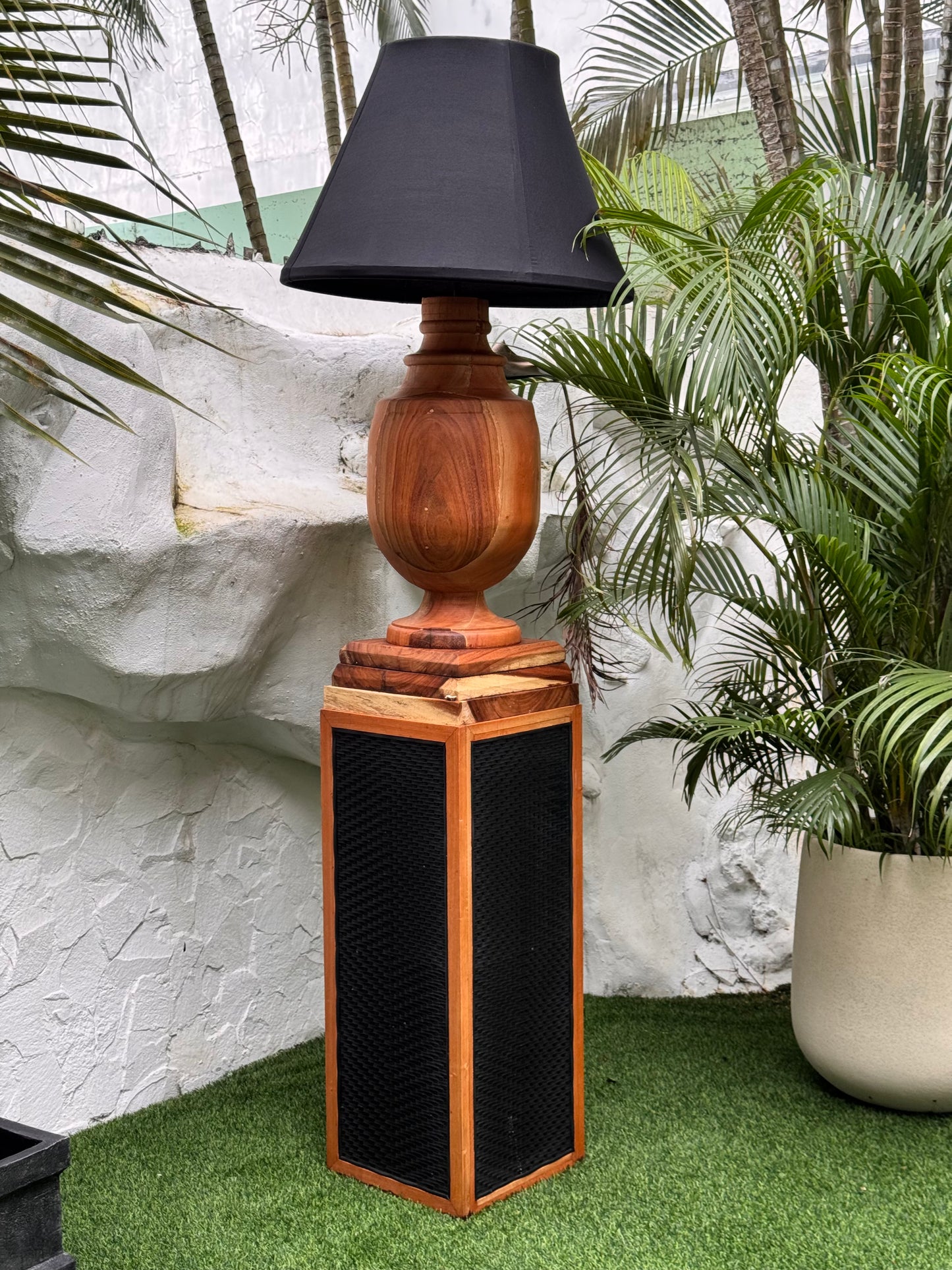LAMPARA TORNO/ROBLE