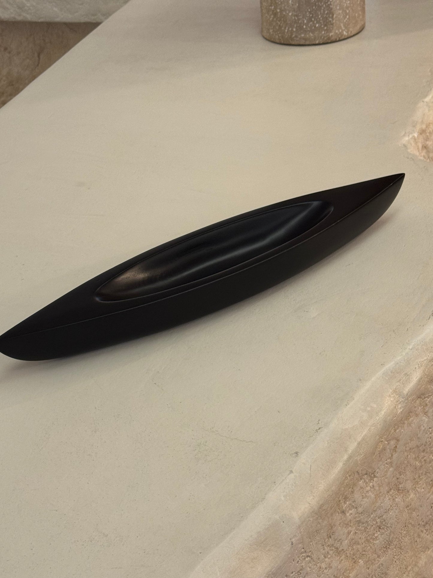 Canoa de Madera Pulida