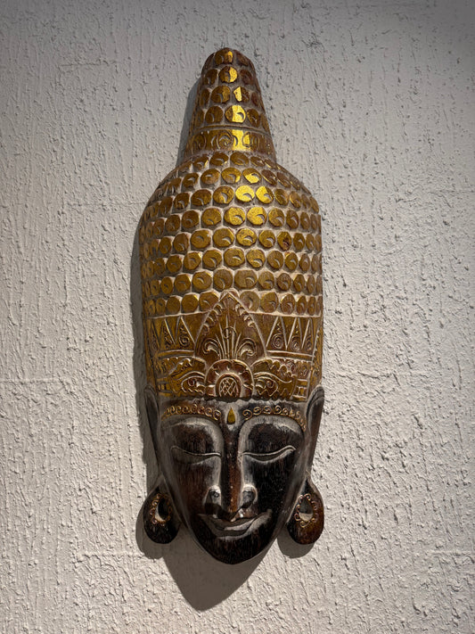 Cara de Madera con dorado