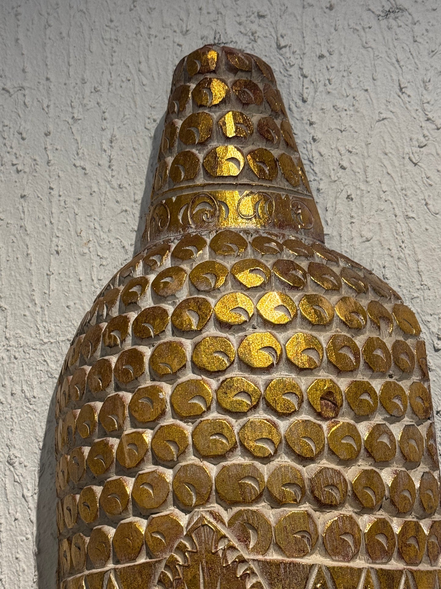 Cara de Madera con dorado