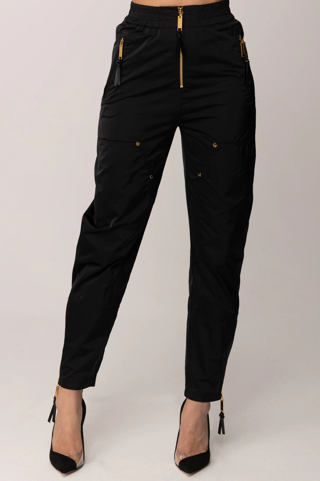 WOMEN'S PANT BLACK HIGH WAIST