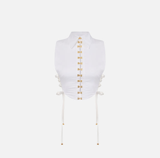Top blusa mujer blanca