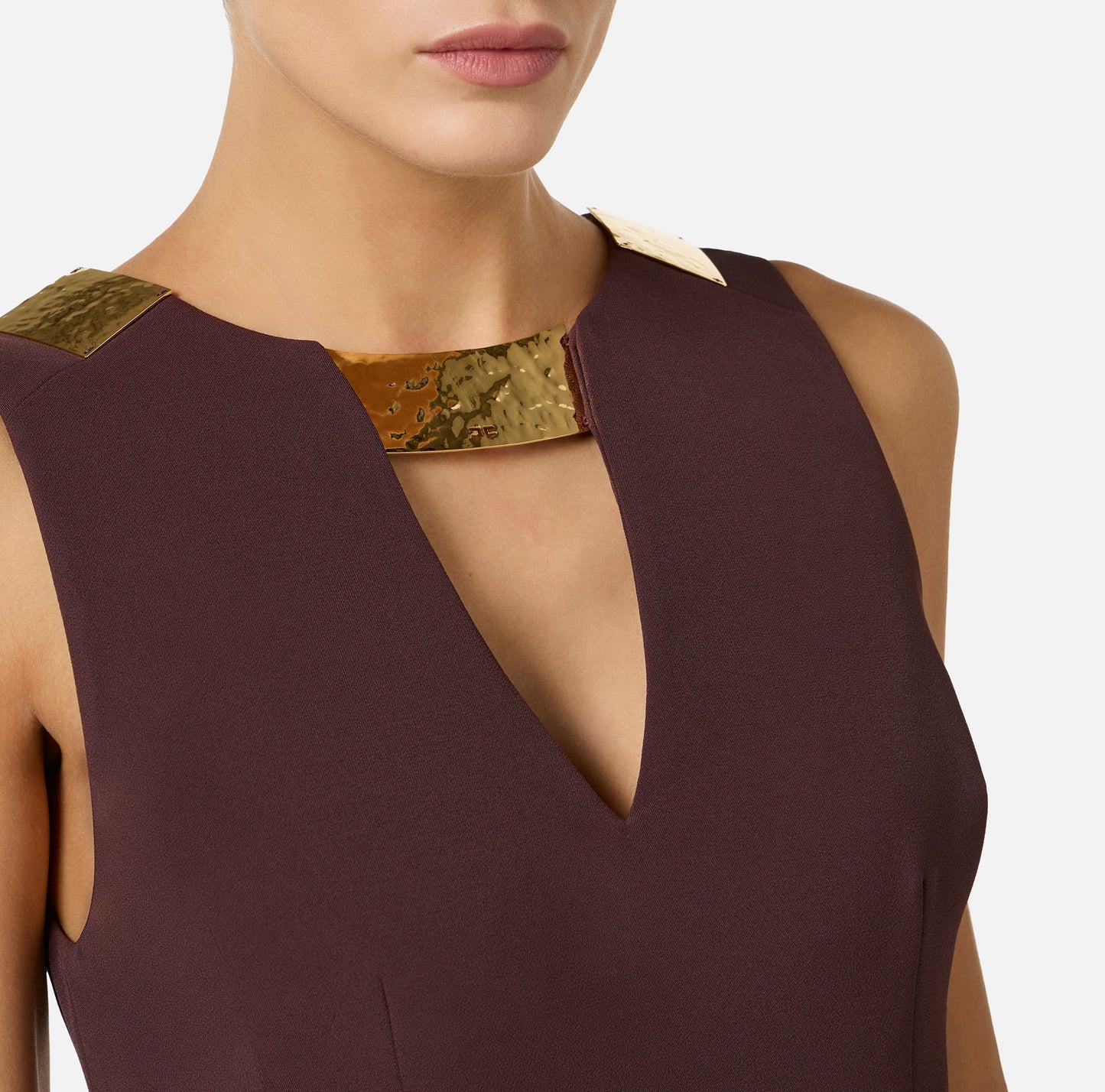 WOMEN'S TOP CACAO W DETAIL