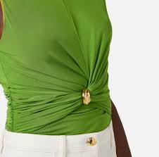 WOMEN'S TOP SLEEVESLESS GREEN ALOE