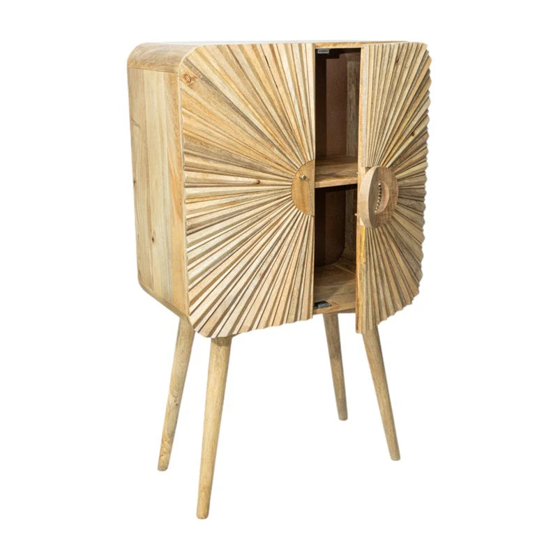 MUEBLE ALTO 2P MADERA MANGO RAYOS SOL