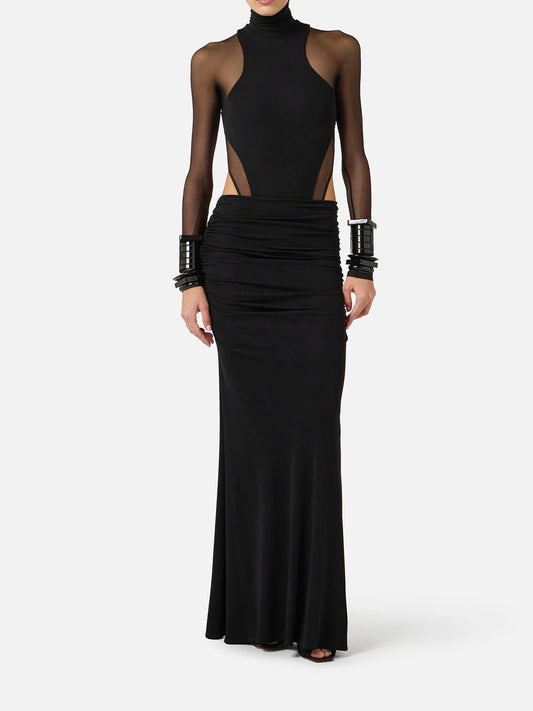 WOMEN'S SKIRT LONG BLACK