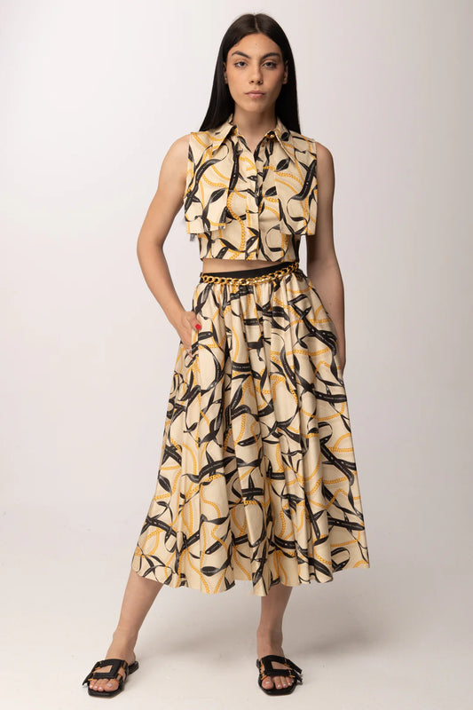 WOMEN'S SKIRT BEIGE