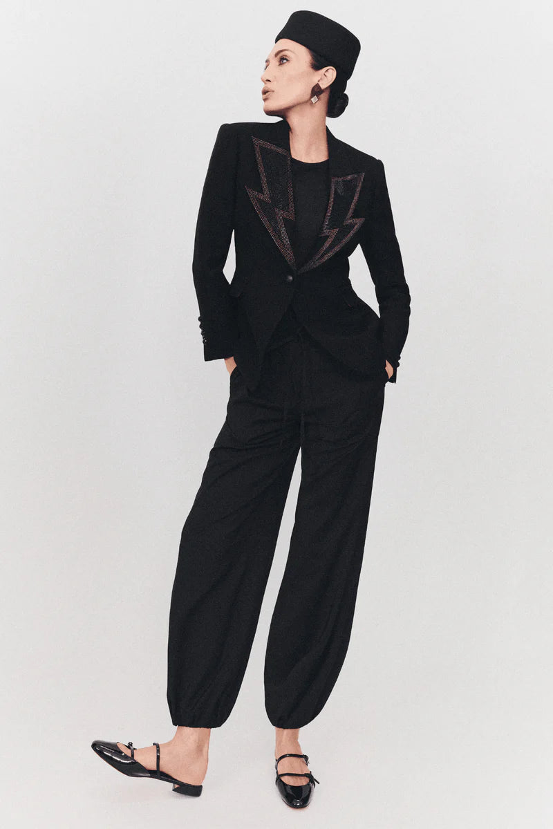 Blazer Hikaru Black Solapas de Cristal