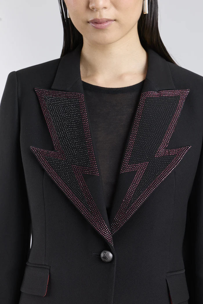 Blazer Hikaru Black Solapas de Cristal
