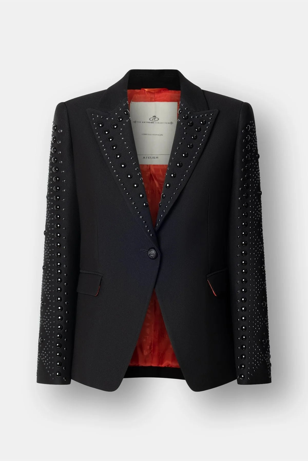 Blazer Tachas Lord Bryon Negro