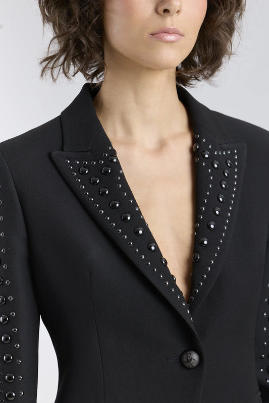 Blazer Tachas Lord Bryon Negro