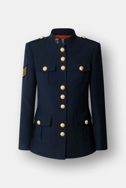 Blazer Larga Militar Manhattan Blue