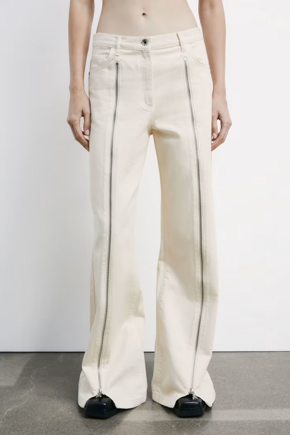 PANTS IVORY ZIPPER